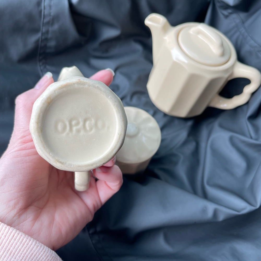 Vintage OP Co cream and sugar set